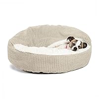 Cozy Cuddler Mason Microfiber Hooded Blanket Cat and Dog Bed in Oyster 23
