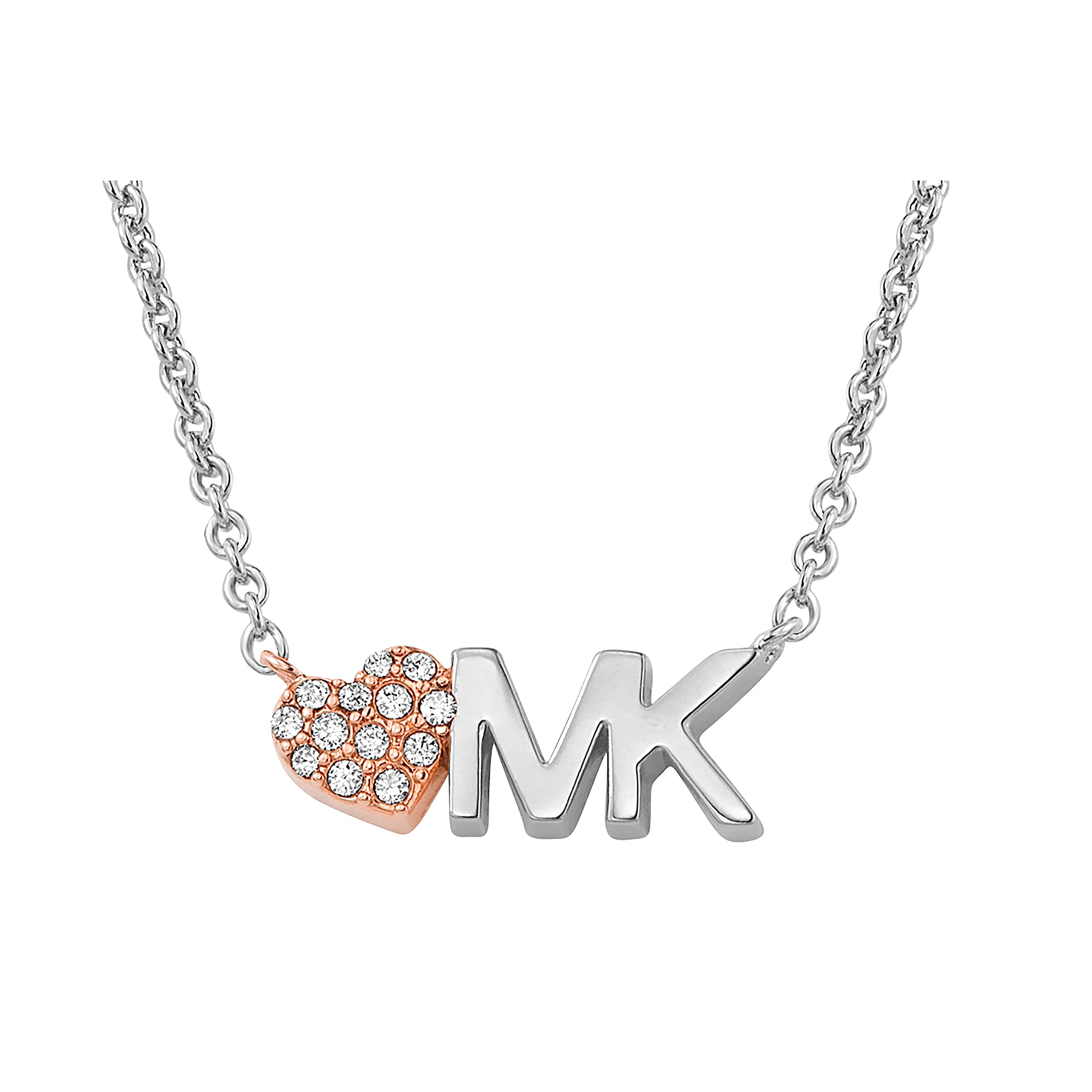 Michael Kors TriTone Heart Pendant Necklace 16  Bloomingdales