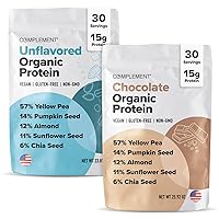Complement Organic Vegan Unflavored + Chocolate Protein Bundle
