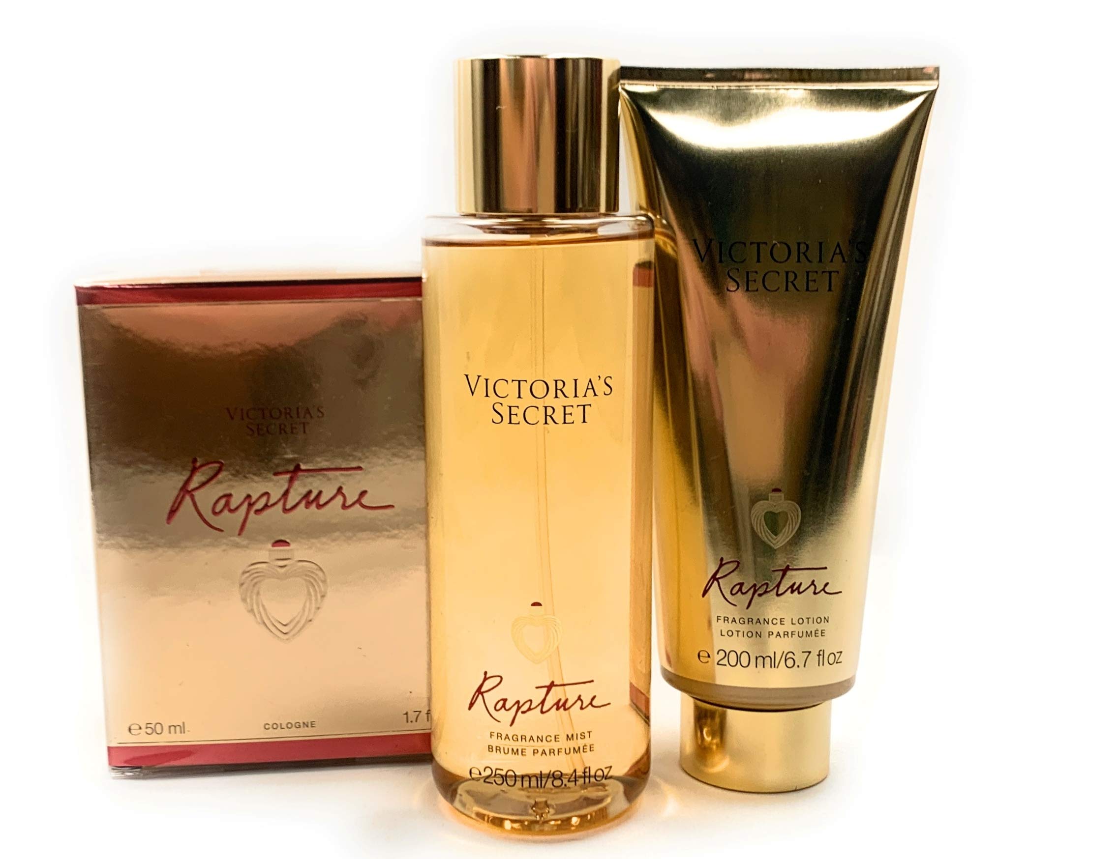 Victoria's Secret Rapture Eau de Parfum 3 Piece Bundle