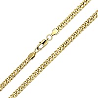 Heavy Duty Biker Jewelry Solid 8MM Curb Miami Cuban Link Chain For Men Teens Necklace 14K Gold Plated Silver Tone Stainless Steel 24 30 Inch