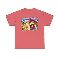 Rooster 'Spencer #2' Unisex Heavy Cotton Tee Coral Silk / 5XL