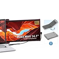 Mobile Pixels Duex Max Portable Monitor with Folding Keyboard, 14.1