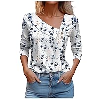 Tops for Women 2024 Pleated Double Cross Neck T Shirts Print Basic Work Blouses Long Sleeves Sweaters Sweatshirt