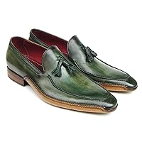 Paul Parkman Men's Tassel Loafer Green Shoes (ID#082-GREEN)