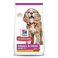 Hill's Science Diet Dry Dog Food, Adult 11+ for Senior Dogs, Small Paws, Chicken Meal, Barley & Brown Rice Recipe, 4.5 lb. Bag