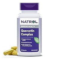Quercetin Complex, Immune Health Dietary Supplement with Vitamin C and Citrus Bioflavonoids, 500 mg 50 Count