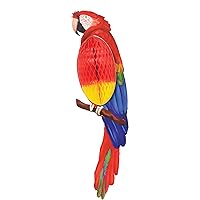Vibrant Colorful Parrot Honeycomb Decoration - 23