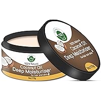 Coconut Oil Deep Moisturizer 6oz/170gm | 100% Natural, All Natural Ingredients I Deeply Moisturizer Skin and Hair