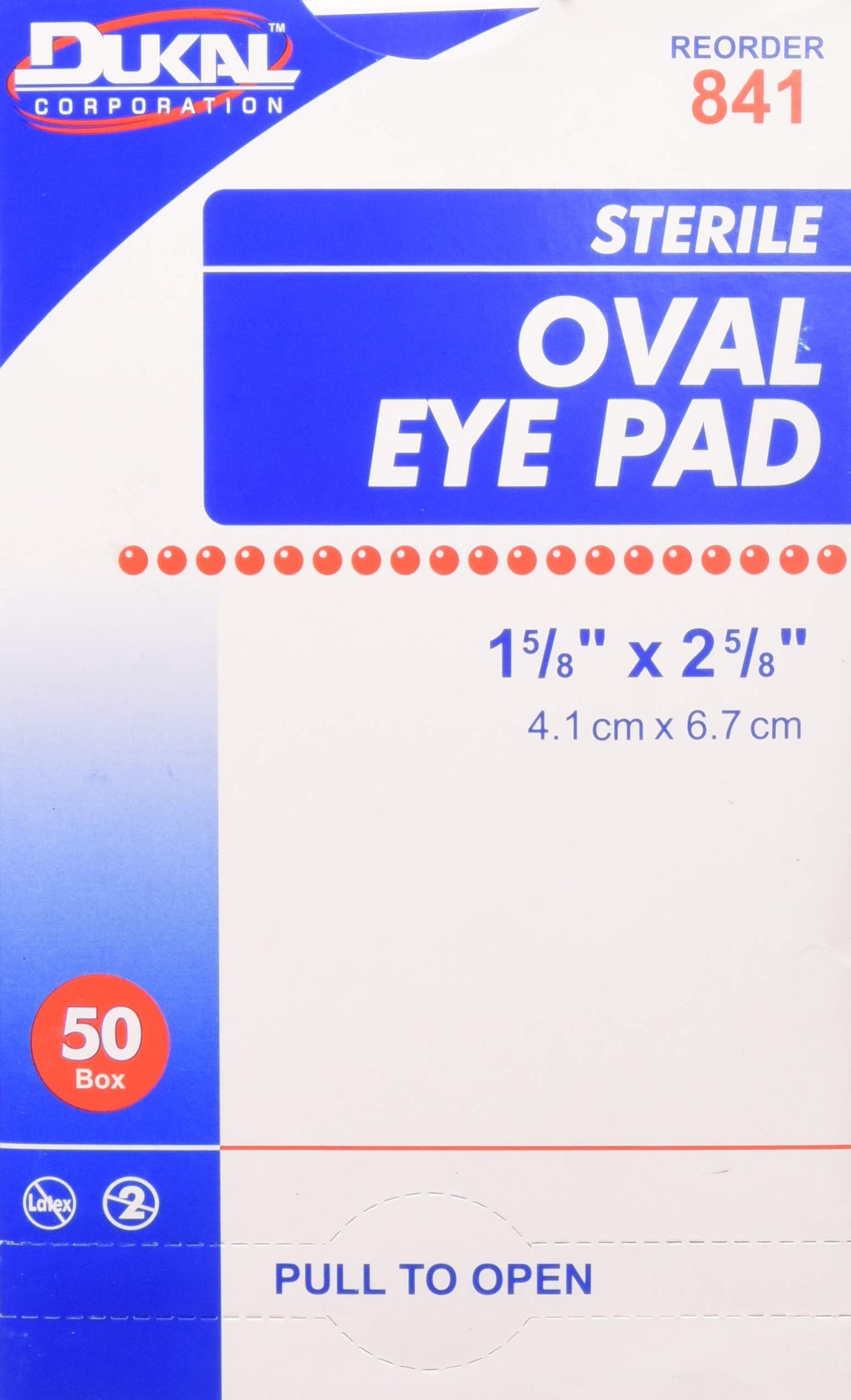 Sterile Eye Pads, 50 Count