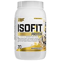 Nutrex Research IsoFit | Whey Protein Powder Instantized 100% Whey Protein Isolate | Muscle Recovery, Keto Friendly | Bananas Foster 2lbs, 30 Servings