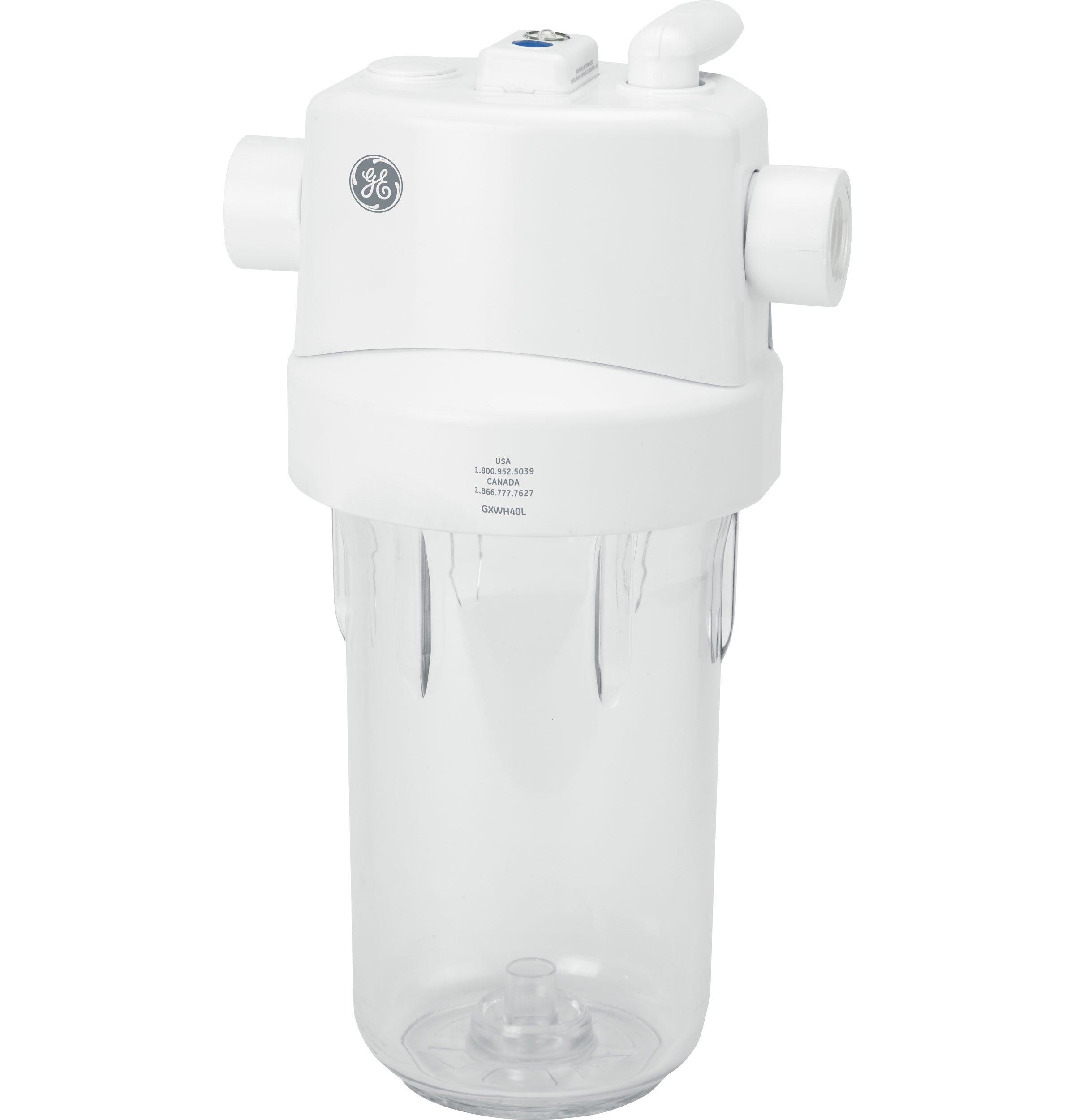GE Whole House Water Filtration System | Reduces Sediment, Rust & More | Install Kit & Accessories Included | Filter Not Included | Replace Filters (FXHTC, FXHSC) Every 3 Months | GXWH40L