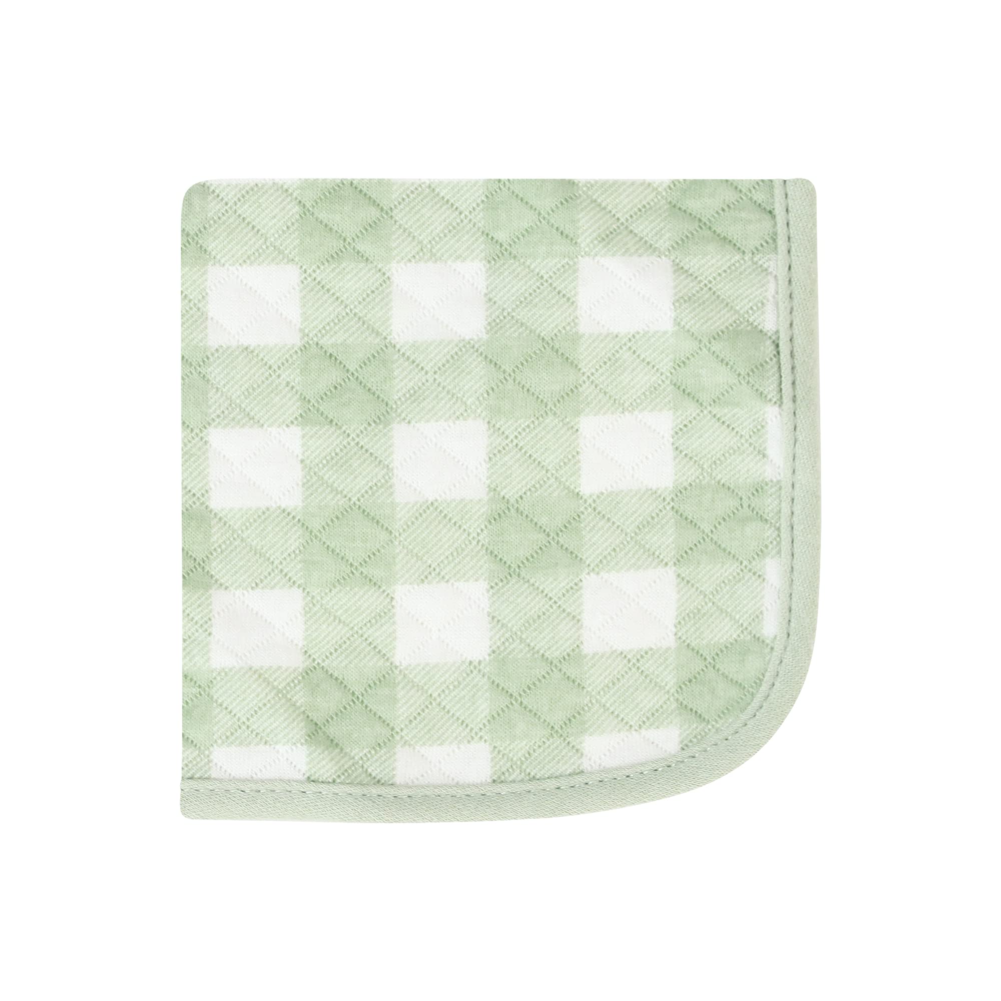 Hudson Baby Unisex Baby Quilted Cotton Washcloths, Forest Animals, One Size