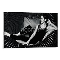 ROCFAR Sexy Star Emma Watson Hot Figure Fashion Photography Art Poster Celebrity Portrait Canvas Poster Bedroom Decor Office Room Decor Gift Frame-style 12x08inch(30x20cm)