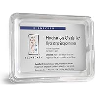 Hydration Ovals 1x – 16 Oval Suppositories - Professionally Formulated to Alleviate Vaginal Dryness in Menopausal Women - Safe, Natural & Paraben Free