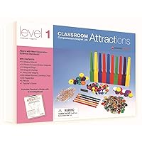 Dowling Magnets Classroom Attractions Comprehensive Magnet Lab: Level 1, Grades PreK-2 (Ages 4-7). Classroom Magnets/Science Kit/STEM Kit/Kids Magnets for Classroom/Science Experiments. Item 731301.