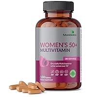 Women's 50+ Multivitamin Once Daily Multivitamin for Active Women Over 50, Non-GMO, 180 Tablets