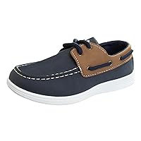 Josmo Boys Low Top Boat Shoe - Outdoor Laceup Sail Shoes (Size 12-13 Little Kid / 1-4 Big Kid)