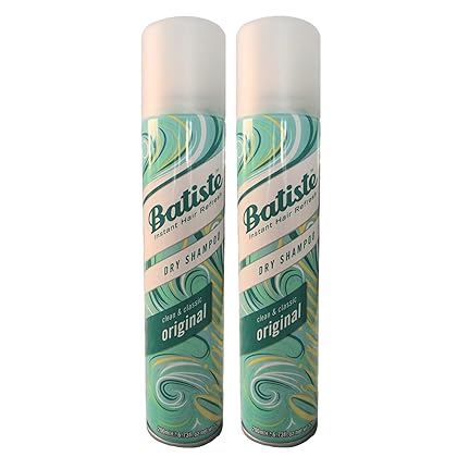 Batiste Dry Shampoo Original Clean & Classic, 6.73 Fl Oz (Pack of 2)