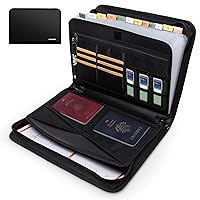 Accordion File Organizer,13 Pockets Fireproof Expanding File Folder with Multi Pockets,Portable Business Fire Safe Storage Document Organizer Folder with Zipper for Documents and File