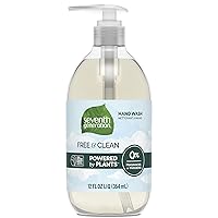 Seventh Generation Liquid Hand Soap Fragrance Free Free & Clean Unscented Hand Soap 12 oz