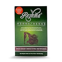 Reshma Beauty 30 Minute Henna Hair Color | Infused with Natural Herbs, For Soft Shiny Hair | Henna Hair Color/Dye, 100% Gray Coverage | Semi Permanent | Ayurveda Hair Products(Burgundy, Pack Of 1)