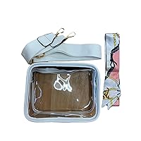Amulet vl-5966 Clear Bag with Scarf, Women's Bag, Shoulder Bag, For Teens, 20s, 30s, Korean Fashion, Compact, Street, Travel, Travel