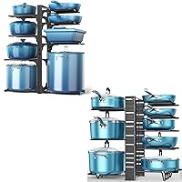 ORDORA Pots and Pans Organizer for Cabinet, 8 Tier Pot Rack with 3 DIY Methods Pots and Pans Organizer: under Cabinet, 21