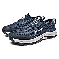 Men's Slip-On Loafers Mesh Orthopedic Sneakers Walking Shoes Sports Breathable Boat Shoes Casual Platform Comfy Non-Slip Beach Sandals
