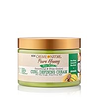 Avocado Hair Cream, Curl Cream for Curly Hair, Honey and Avocado Collection, 11.5 Oz