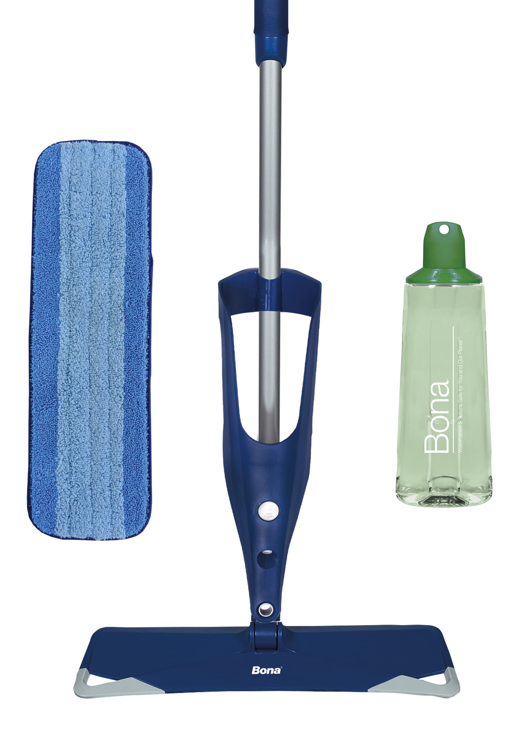 Bona Multi-Surface Floor Premium Spray Mop - Includes Floor Cleaning Solution and Machine Washable Microfiber Cleaning Pad - For Stone, Tile, Laminate and Vinyl LVT/LVP Floors