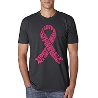 Threadrock Men's Breast Cancer Awareness Typography T-Shirt