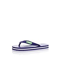 Diesel Kid's Maya Flip Flop (Toddler/Little Kid/Big Kid), Mazar Blue/Summer Green, 38 M EU/5.5 M US Big Kid