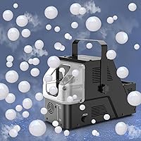 Bubble Fog Machine, 450W Bubble Fogger Machine, 5000+ White Fog Bubbles Per Minute, 3 in 1 Smoke & Bubbles Effect for Indoor Outdoor Halloween Christmas Holiday Wedding Birthday Party