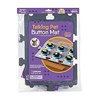 Hunger for Words Talking Pet Button Mat - 1 Piece Single Mat Holds Up to 6 Buttons, Talking Dog Button Mat, Talking Dog Button Storage (Buttons Sold Separately)