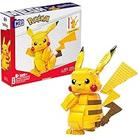 Pokémon Action Figure Building Toy Set for Kids, Jumbo Pikachu with 806 Pieces, 12 Inches Tall, Age 8+ Years Old
