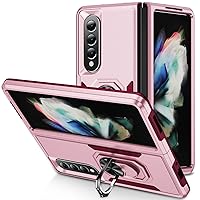 Anti-Scratch Case Compatible with Samsung Galaxy Z Fold4/Galaxy Z Fold 4 5G Case,Military Grade Protection Cover 2 in 1 Rugged Shockproof Case with Magnetic Holder Kickstand Cover Phone Case ( Color :