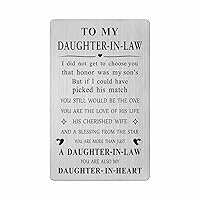 Daughter In law Gifts from Mother In Law - Future Daughter In Law Birthday Gift Ideas - Daughter In Law Wallet Card Gifts on Wedding