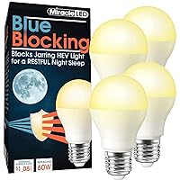 MiracleLED 604664 Blue Blocking Light, 4-Pack, 60W Replacement