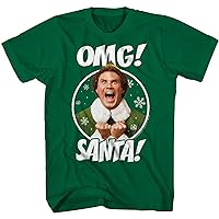 Buddy The Elf OMG Santa I Know Him Green T-Shirt for Mens and Womens
