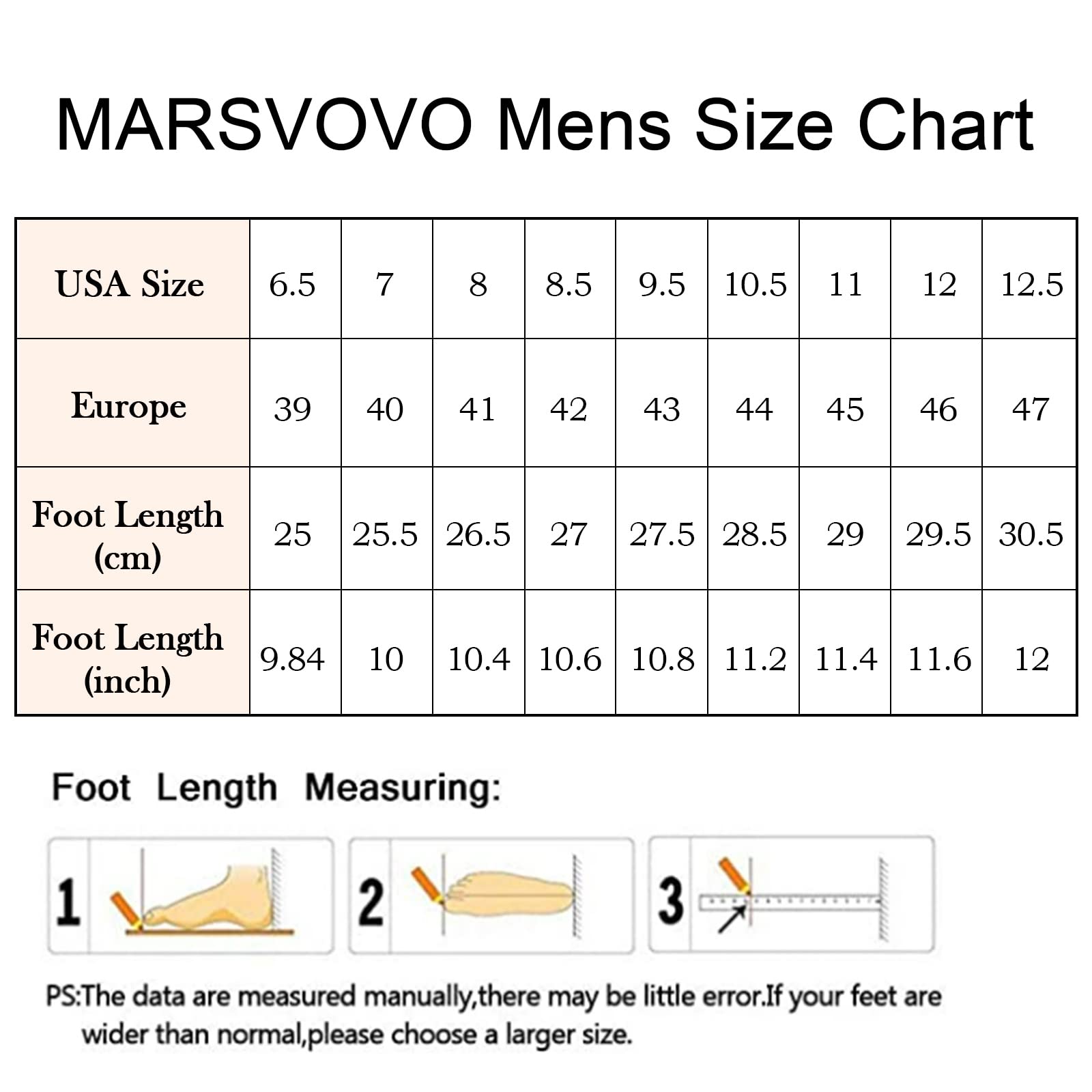 MARSVOVO Men's Lightweight Walking Running Shoes Non Slip Fashion Sneakers