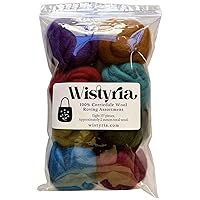Wistyria Editions WR-905R Wool Roving, The Bouquet, 8-Pack