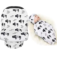 Buffalo Baby Car Seat Cover and Swaddle Cocoon