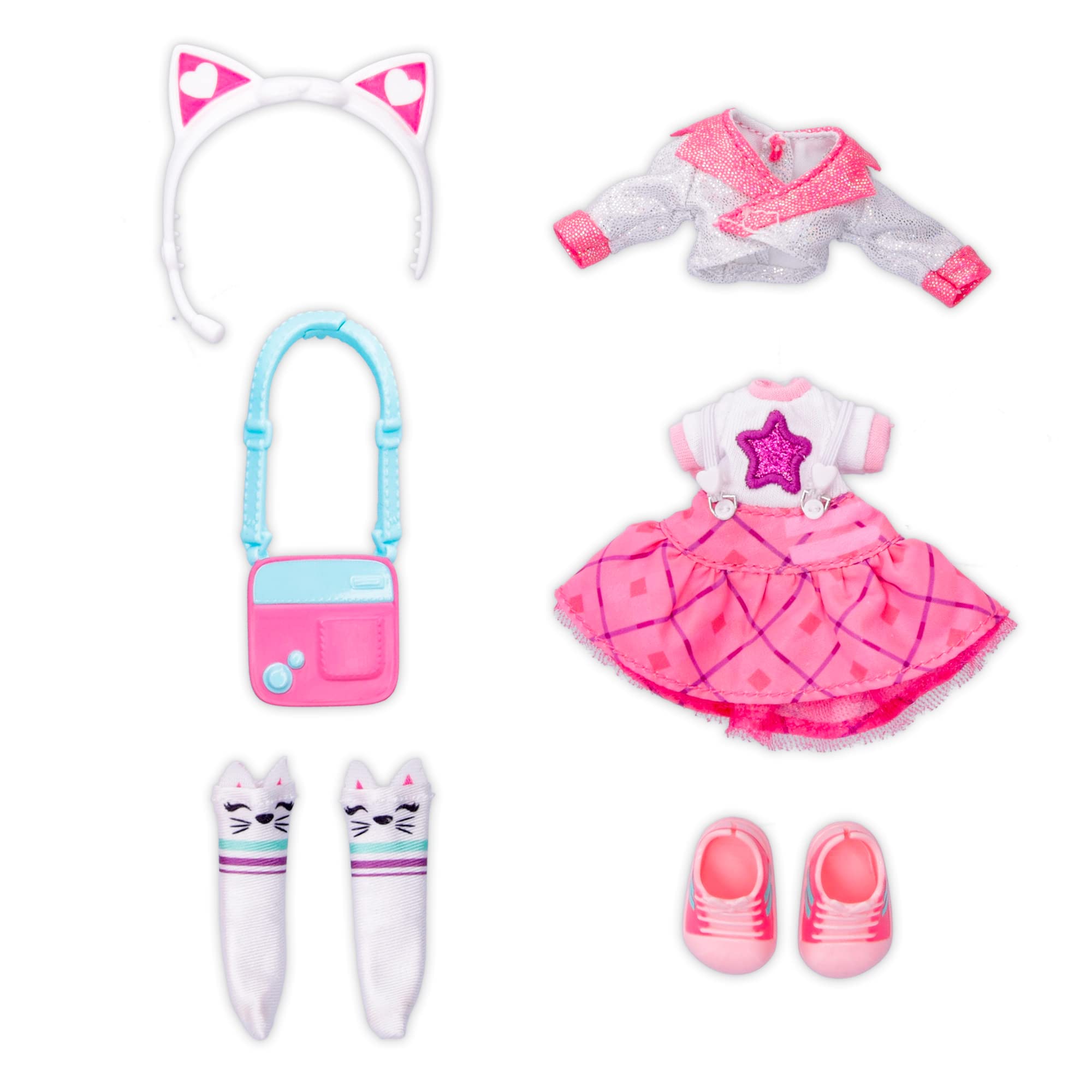 Cry Babies BFF Daisy Fashion Doll with 9+ Surprises Including Outfit and Accessories for Fashion Toy, Girls and Boys Ages 4 and Up, 7.8 Inch Doll, Multicolor