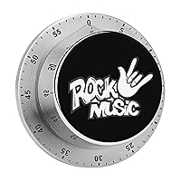 Rock Music Funny Timer 60-Minute Countdown Timer Mechanical Time Management Tool for Kitchen Work