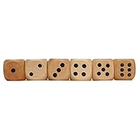 WE Games Wooden Dice - Set of 6