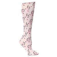 Celeste Stein Therapeutic Compression Socks, D'Feet Breast Cancer, 15-20 mmhg, 1 Pair