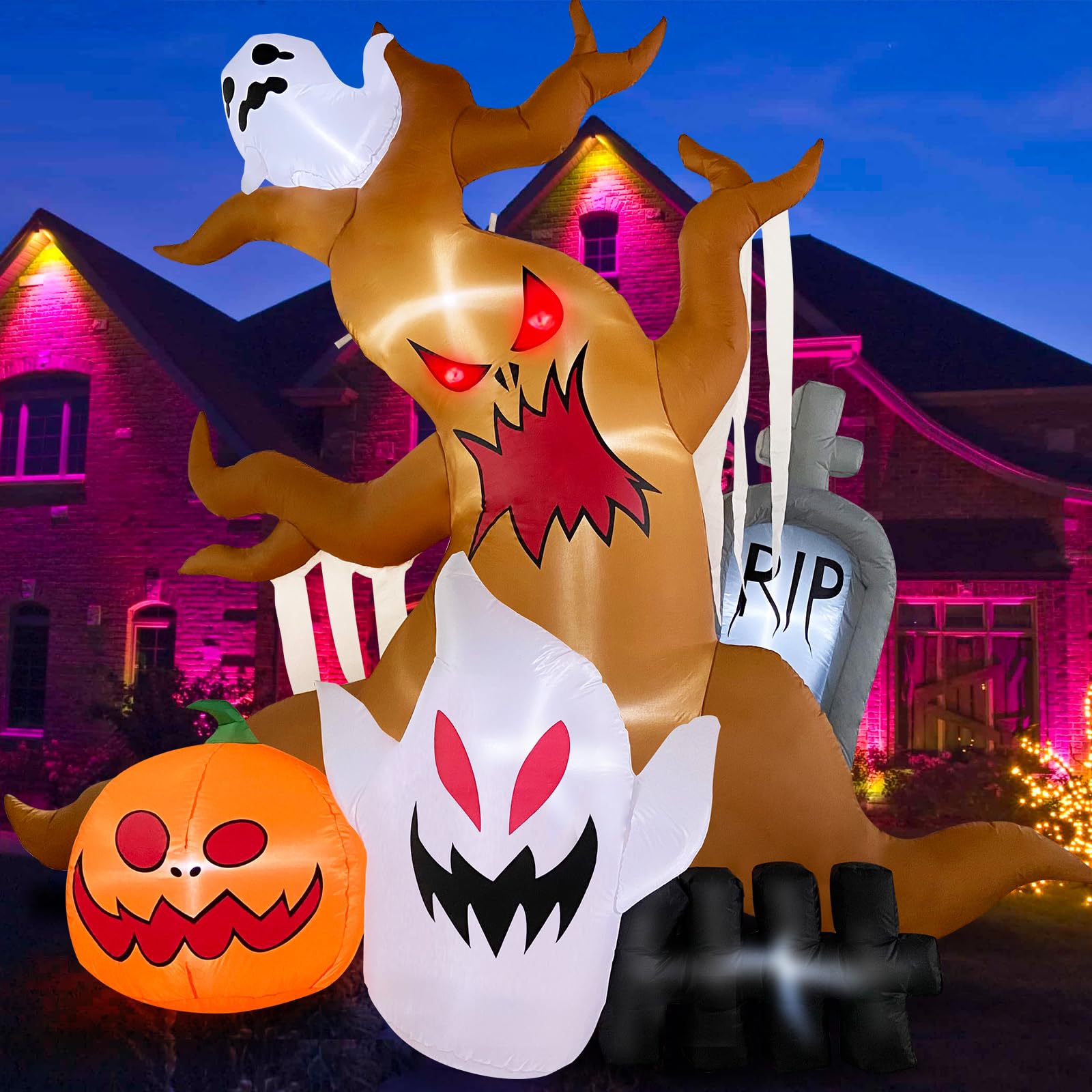 Mua MICOCAH 10 FT Halloween Inflatables Tree with Ghosts Pumpkin ...