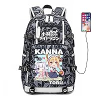 Anime Miss Kobayashi's Dragon Maid Backpack Bookbag Daypack School Bag Laptop Shoulder Bag Style14