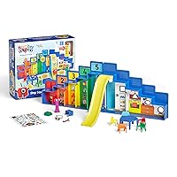 hand2mind Numberblocks Step Squad Mission Headquarters, Play Figure Playsets, Toddler Play House Toys, Action Figure Playset, Number Toys, Toy Figures, Math Toys for Kids 3-5, Birthday Gifts for Kids